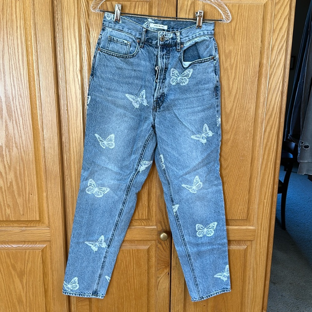 Pacsun Butterfly Button Fly Jeans